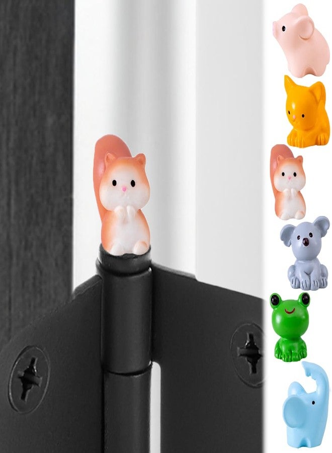Wallertree Assorted Hinge Head Animals Set of 6 - Magnetic Door Hinge Heads Decorative Topper - Whimsical Hinge Head Home Decoration for Animal Lovers - Image 1